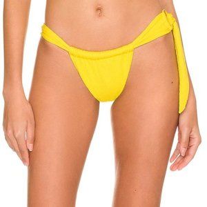 Vix Swimwear Tanga Ring Cheeky Bikini Bottom in Yellow NWT Size Medium